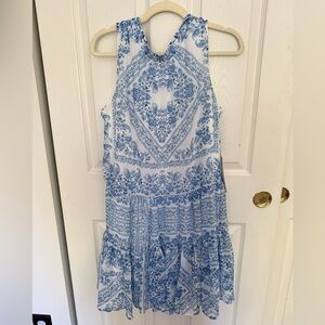 Calvin Klein Blue and White Dress